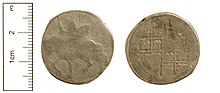 Thumbnail for File:Post-Medieval Coin , Silver half crown of Charles I (FindID 783834).jpg