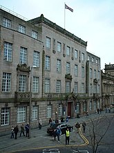 Rathaus von Preston, vom Balkon der Gildehalle - geograph.org.uk - 161713.jpg