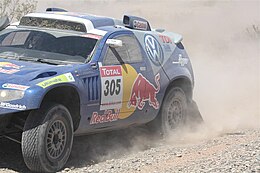 Rajd Dakar 2009 coche ganador DE VILLIERS i VON ZITZEWITZ VOLKSWAGEN.JPG