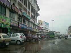 A rainy day in Pathanamthitta town, photographed near the ring road