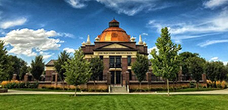 Riverton old dome meeting hall building