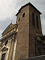 Facade with tower