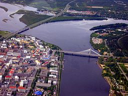 Kemi älv i Rovaniemi.