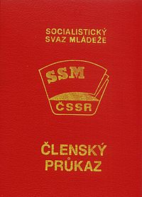 Členský průkaz SSM