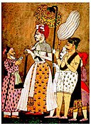 Miniature painting of Sadashivrao Bhau with Ibrahim Khan Gardi Sadashivrao Bhau with Ibrahim Khan Gardi.jpg