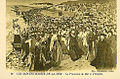 En 1903, bendición del mar por el canónigo Ribon, cura de Saintes-Maries, durante las procesiones locales que tuvieron lugar en mayo y octubre.