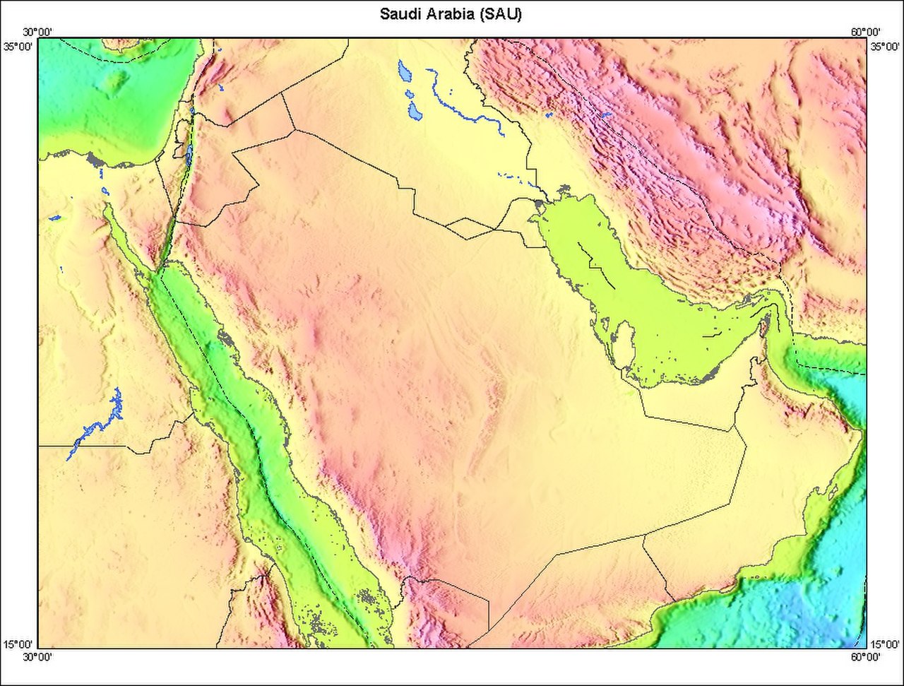 География саудовской аравии