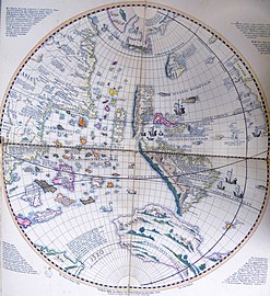 Schönerova mapa západní polokoule, rok 1520
