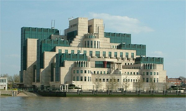 The MI6 Building in London, 1994