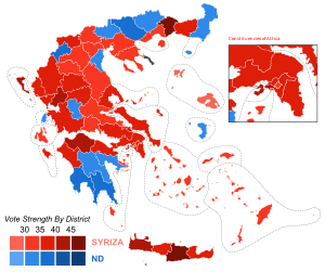 September 2015 Greek legislative election - Vote Strength.svg