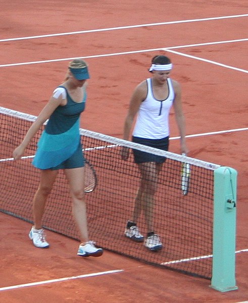 Maria Sharapova after her third round win against Yaroslava Shvedova.