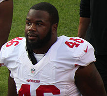 Lemon with the San Francisco 49ers in 2015 Shawn Lemon.JPG