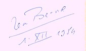 signature de Jean Bernard (médecin)