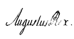 August III., podpis (z wikidata)