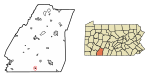 Somerset County Pennsylvania Incorporated and Unincorporated areas Salisbury Highlighted.svg