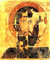 There are few old ceramic icons, such as this St. Theodor icon which dates to ca. 900 (from Preslav, Bulgaria) St. Theodor.jpg