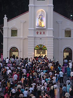 St. Anne's Church in Bukit Mertajam, Penang during its feast day St annes feast.jpg