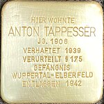 Stolperstein für Anton Tappesser