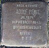 Stolperstein Bellevue 34 (Adolf Peine) in Hamburg Winterhude.JPG