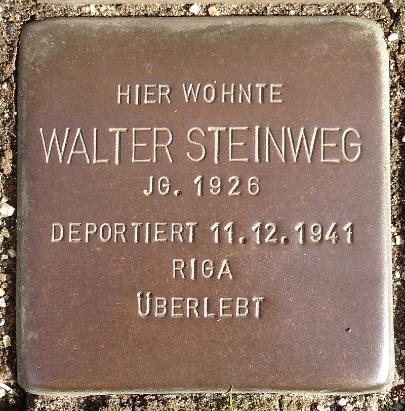 Stolperstein Horstmar Gossenstraße 1 Walter Steinweg