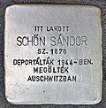 Stolperstein für Sandor Schön (Debrecen).jpg