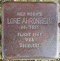 wikimedia_commons=File:Stolpersteine Bremerhaven – Lore Ahronheim.JPG