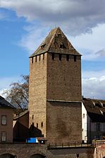 Věže Ponts couverts de Strasbourg