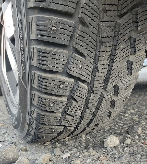 Studded winter tire