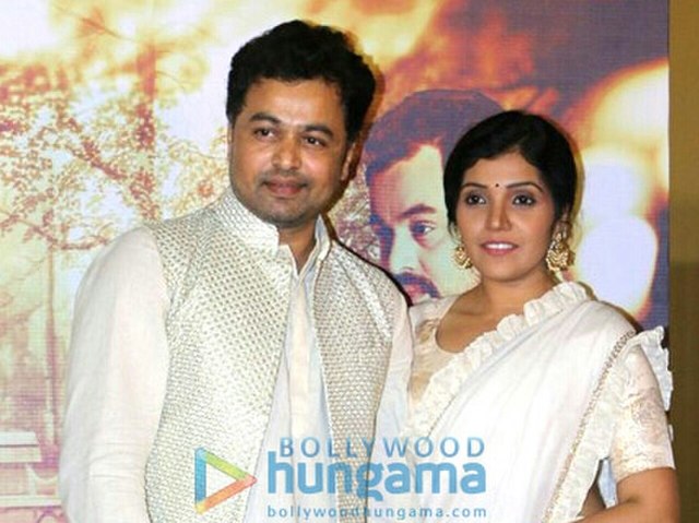 Bhave and Mukta Barve at first look of Hrudayantar