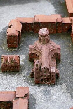 Tactile model of the St. Anne church in Nikiszowiec, Kattowice, Poland