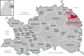 Poziția localității Tannhausen