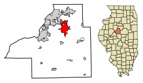Tazewell County Illinois Incorporated and Unincorporated areas Morton Highlighted.svg