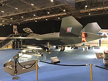 A mock-up of the Tempest at the DSEI fair in 2019 Tempest DSEI 2019.jpg