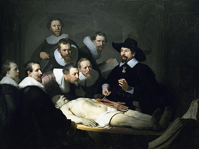 Leciono de anatomio de doktoro Nicolaes Tulp, 1632