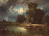 Troyon, ConstantFrench, 1810 - 1865The Approaching Storm1849oil on canvas on boardoverall: 116.2 x 157.5 cm (45 3/4 x 62 in.)framed: 159.4 x 199.7 x 17.8 cm (62 3/4 x 78 5/8 x 7 in.)Chester Dale Fund1995.42.1