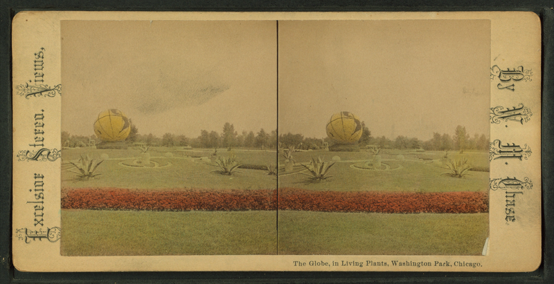 File:The Globe, in living plants, Washington Park, Chicago, by Chase, W. M., 1818 or 19-1905.png