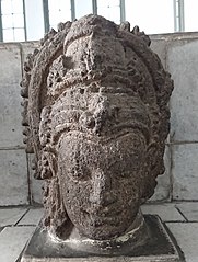 The Head of Male Deity Statue