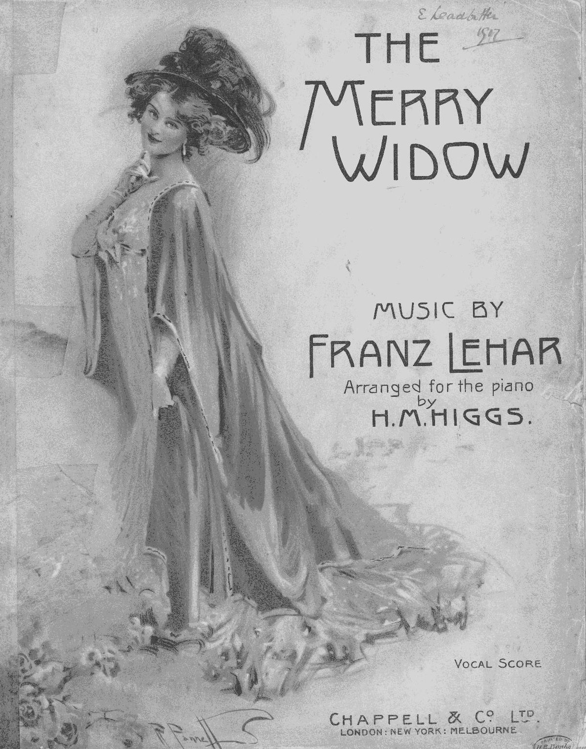 Merry Widow. Шляпа веселая вдова 1907 год. Девушка с Легар стрит обложка. Вдова музыка