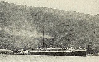 SS <i>Mariposa</i> (1883) iron ship of the Oceanic Steamship Company which provided service between San Francisco and other Pacific ports