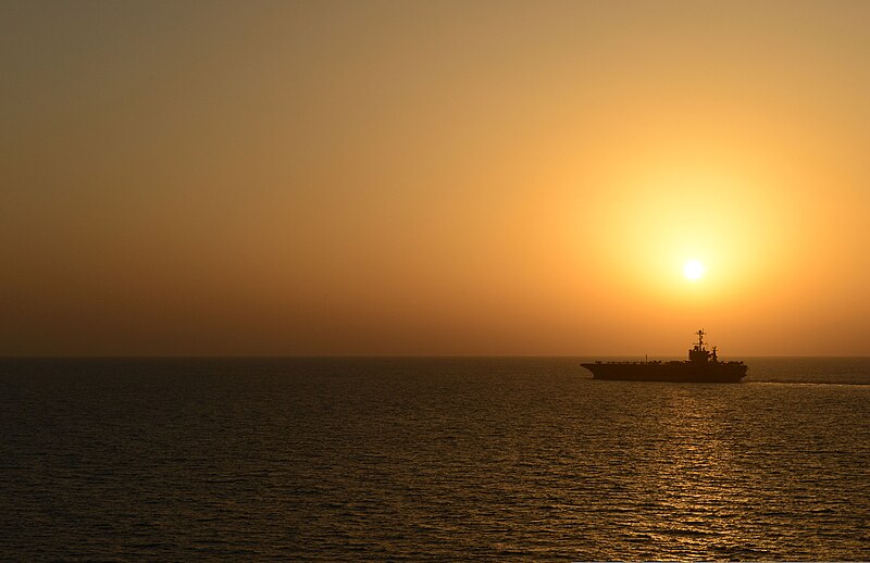 File:The aircraft carrier USS Harry S. Truman (CVN 75) steams through the Gulf of Oman Oct. 19, 2013 131019-N-UP035-398.jpg