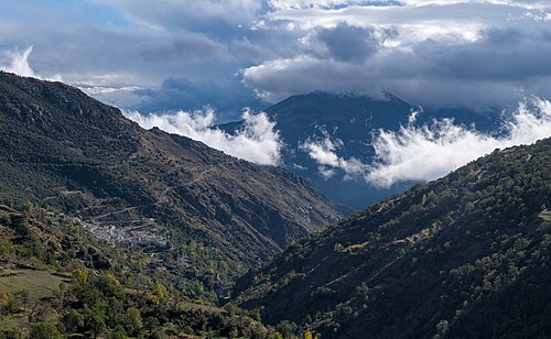 Bubiòn viewed from Plaza Vieja in Capileira