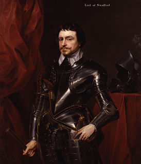 Portrait du comte Strafford par Van Dyck