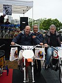 Three catalan former motocross riders 2016.JPG