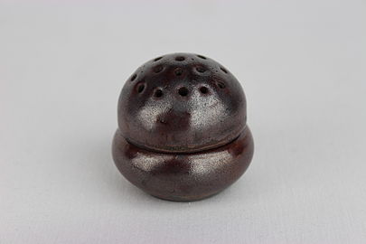 Thrown, Slip Glazed pepper pot by Michael Ambrose Cardew