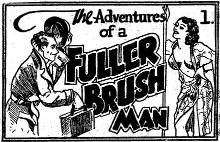 The first eight-page installment of The Adventures of a Fuller Brush Man, published circa 1936