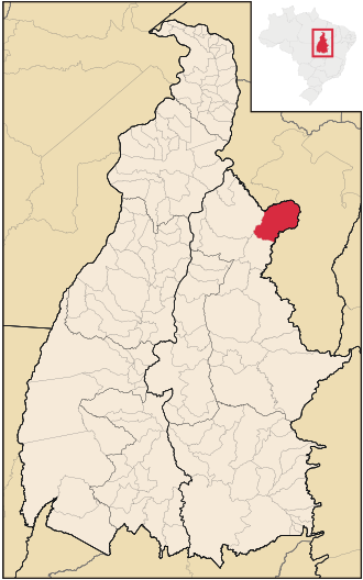 Кампус-Линдус на карте штата.