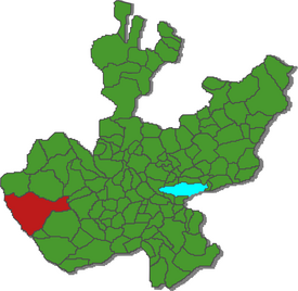 Localização de Tomatlán em Jalisco