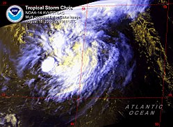 Tropical Depression Chris 18 sierpnia