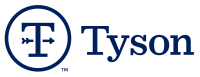 The Tyson Foods corporate logo, used from 2017 to 2024. Tyson Foods logo.svg