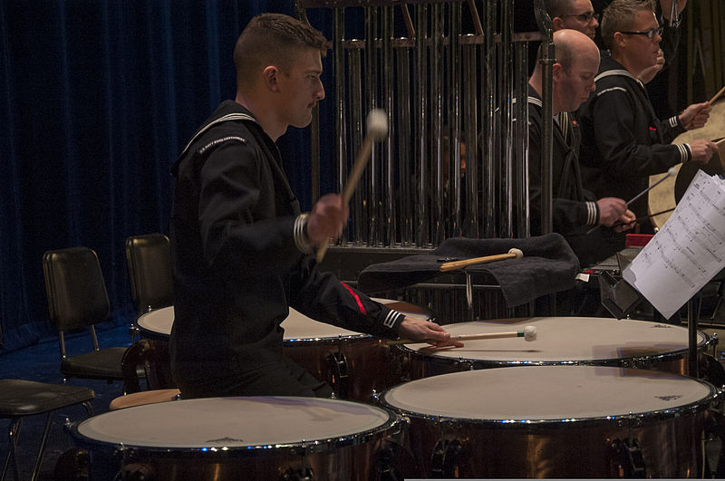 File:U.S. Navy Musician 3rd Class John Head, with Navy Band Northwest, performs during a holiday concert at Bremerton High School in Bremerton, Wash., Dec. 11, 2013 131211-N-ZF573-124.jpg